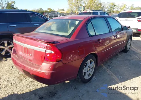 2006 Chevrolet Malibu Lt из США, поврежденный, VIN 1G1ZT53846F206160